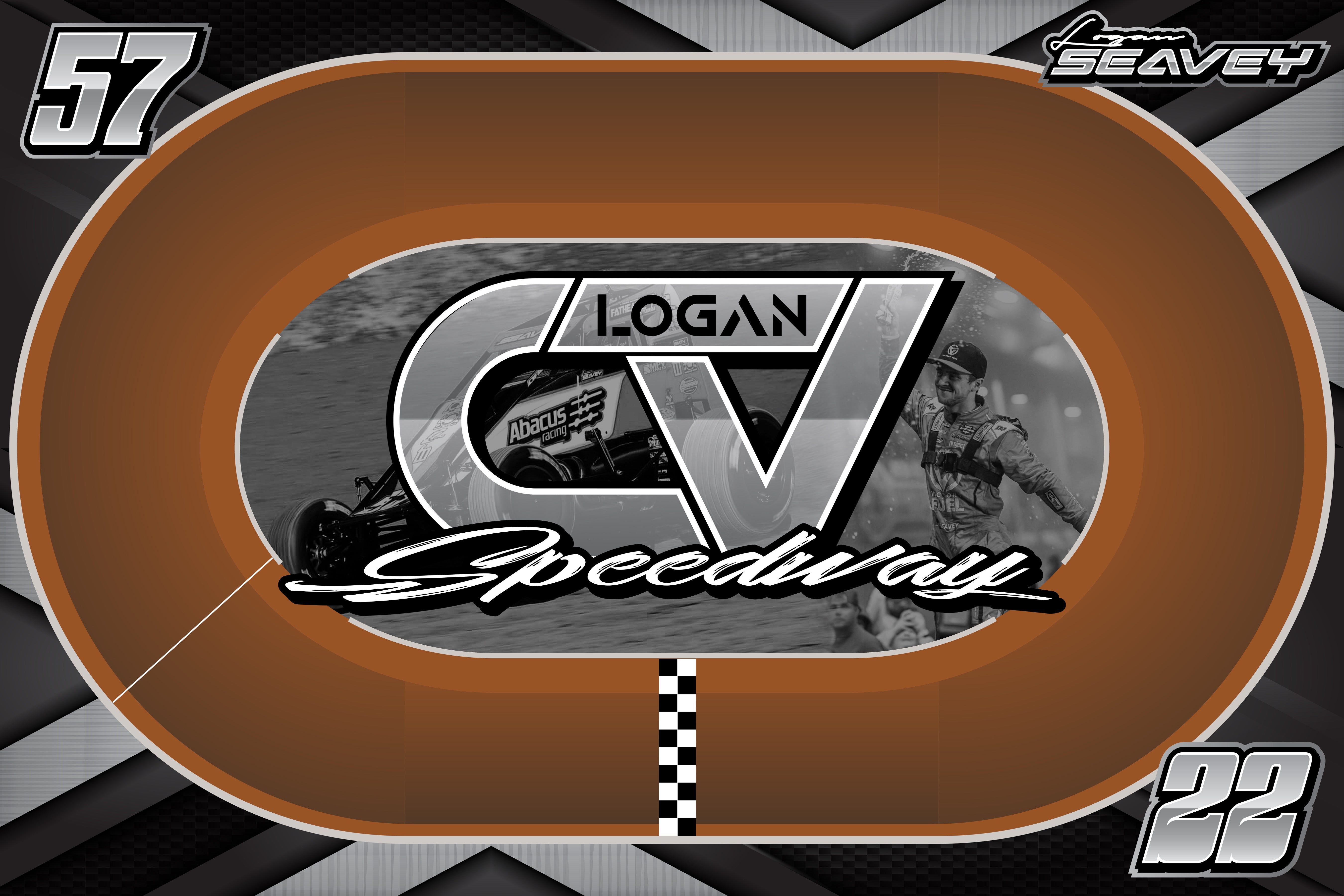 CV Speedway Race Track Mat