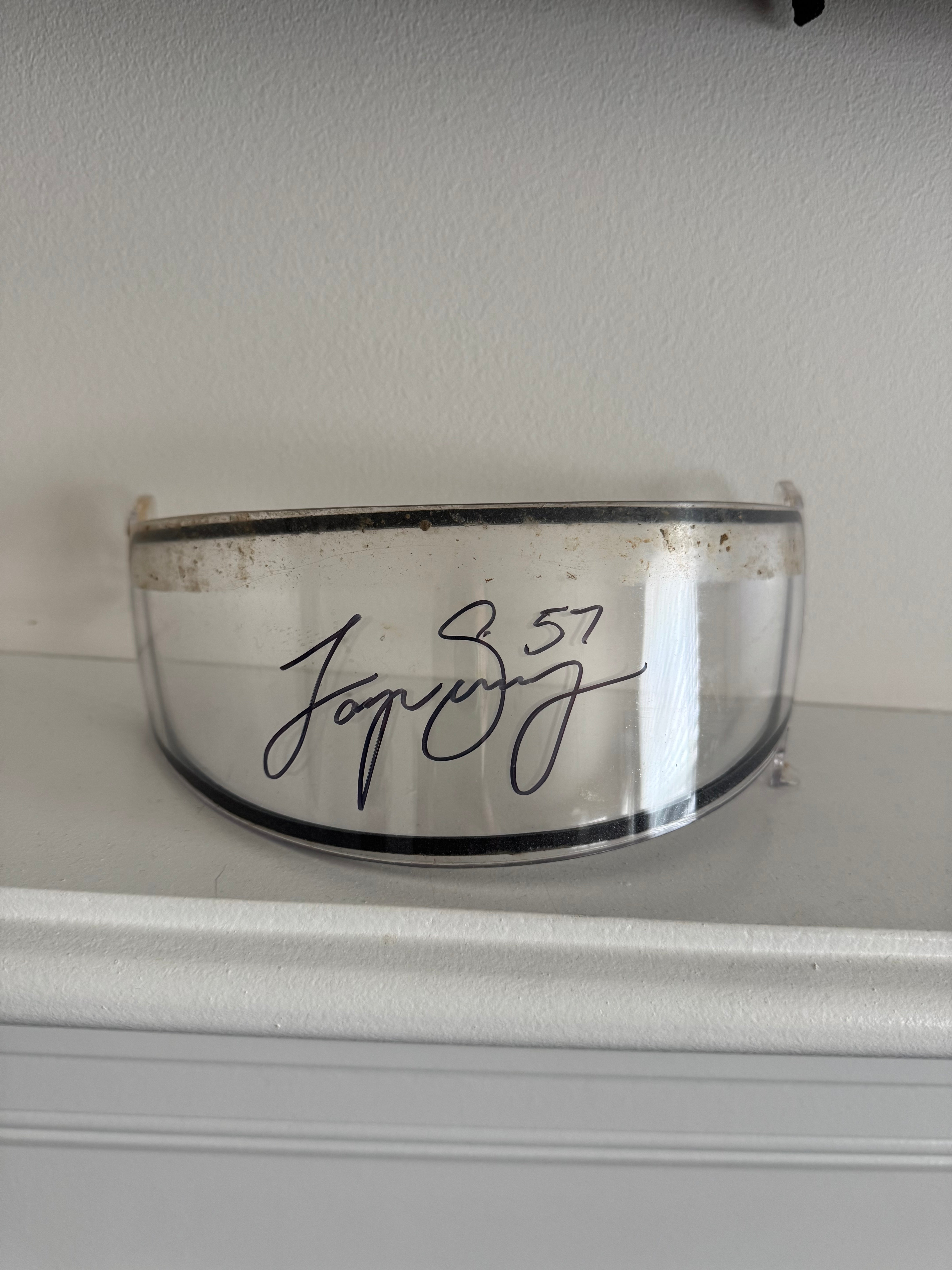 Race Used Visor - Signed