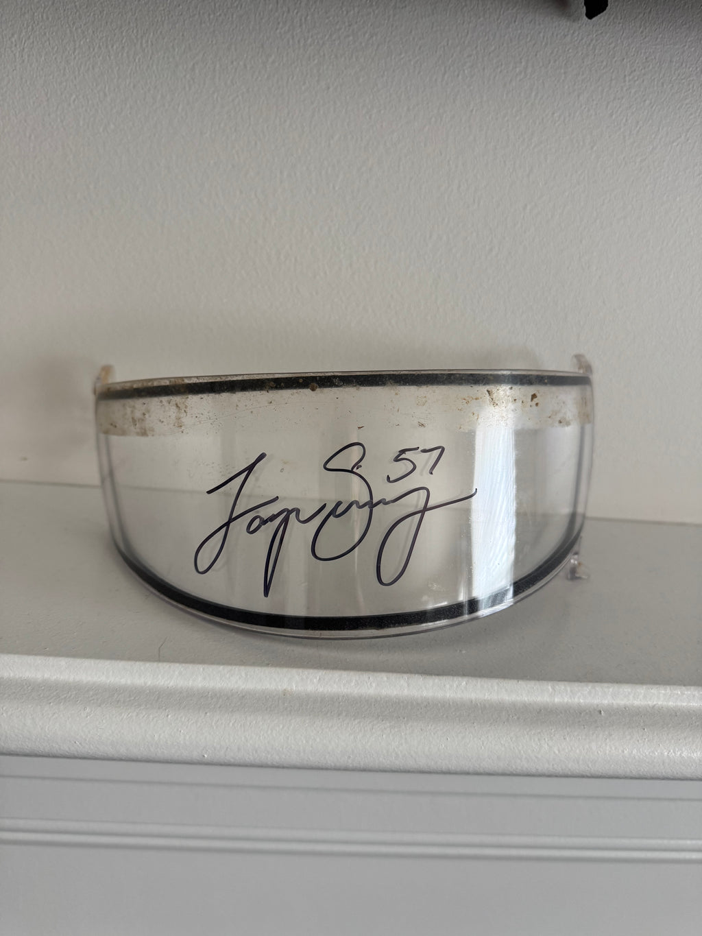 Race Used Visor - Signed