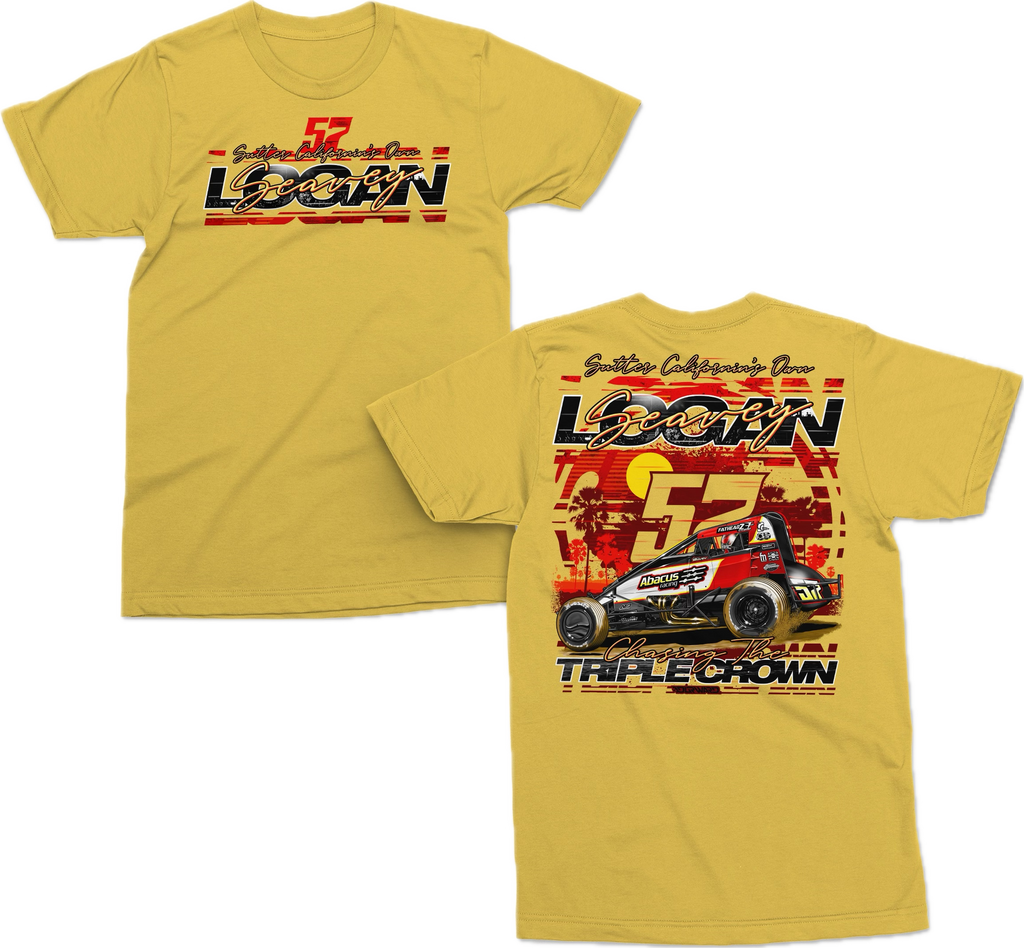 57 Sprint Car T Shirt Kids - Yellow