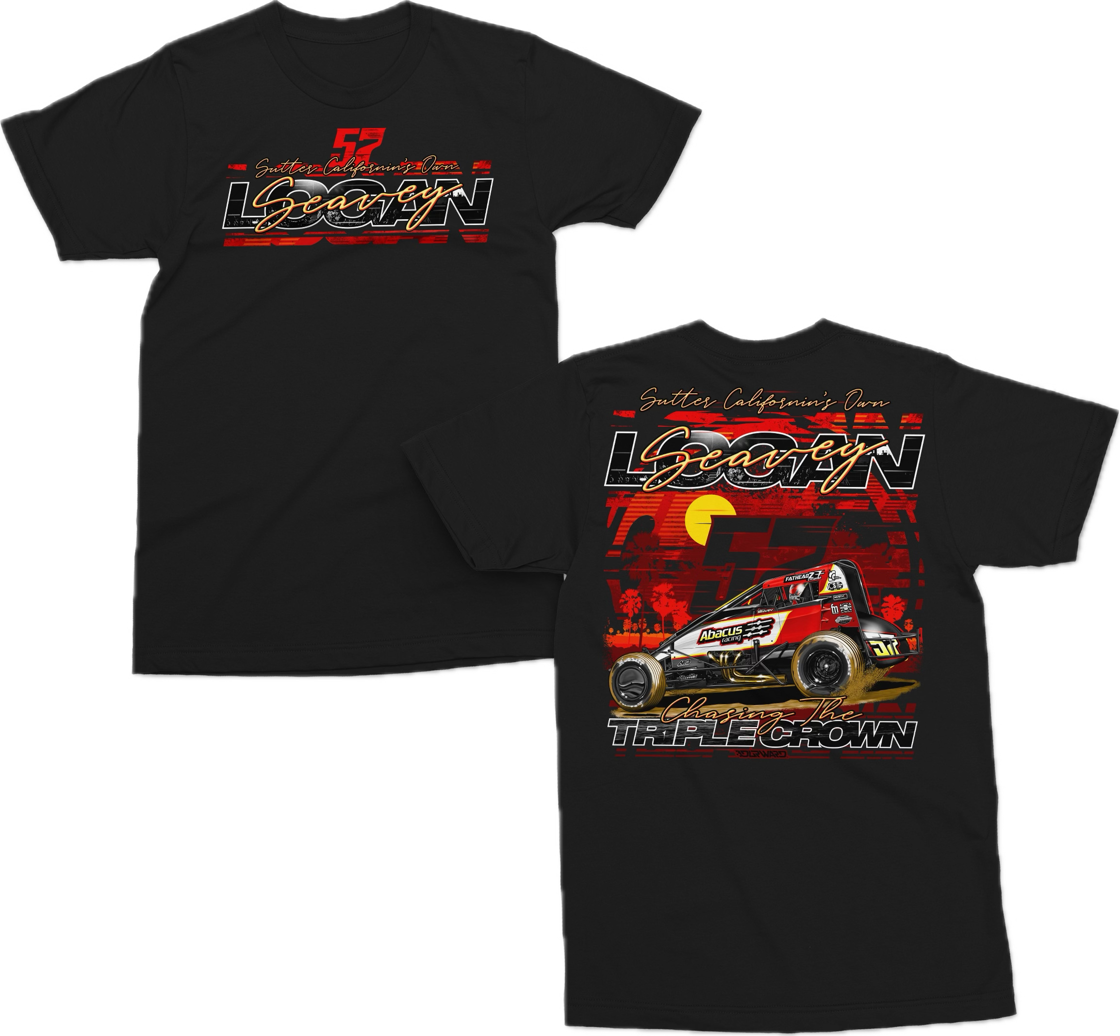 57 Sprint Car T Shirt Kids - Black