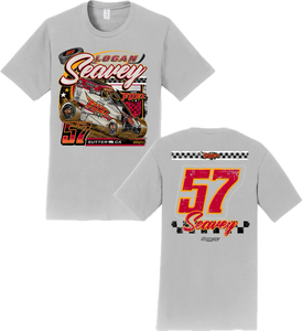 Indy Fuel #57 Midget Tee - Silver