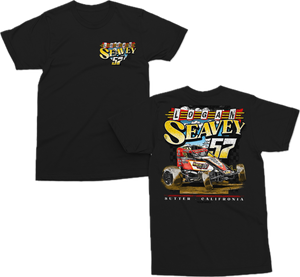 Retro 57 Sprint Car Tee - Black