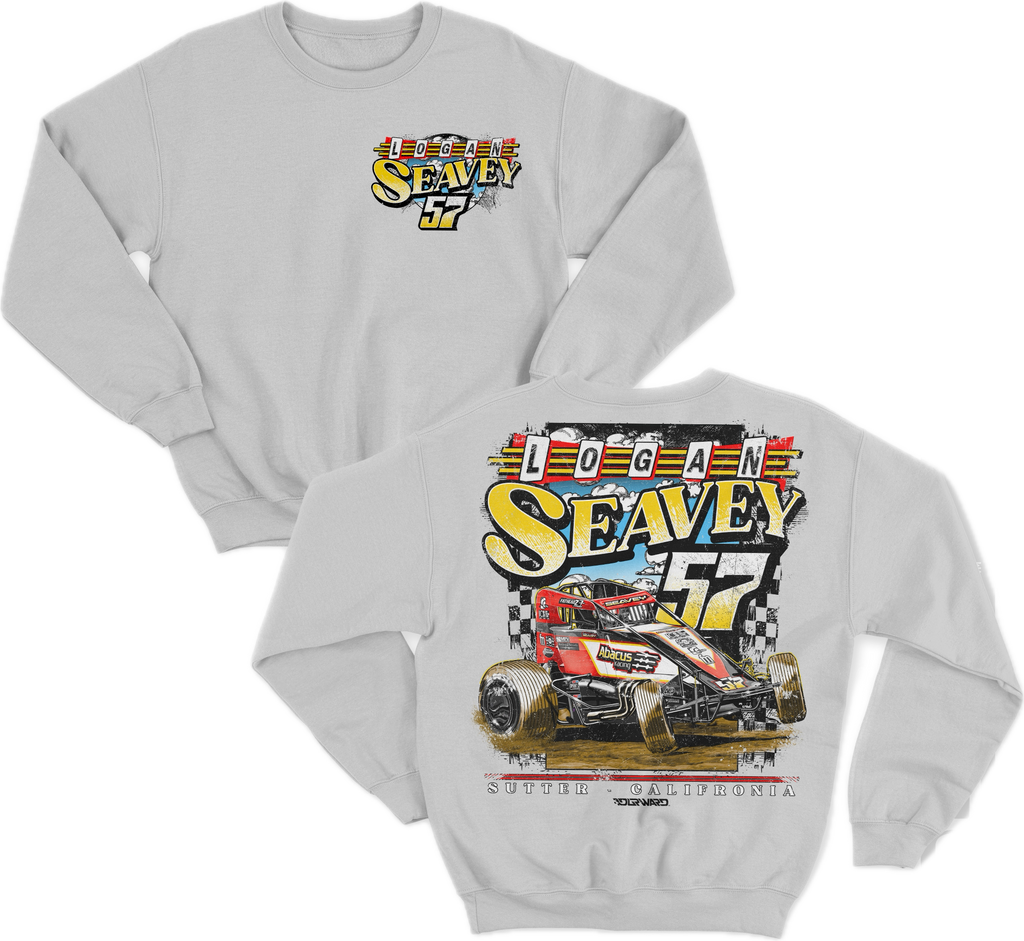 Retro 57 Sprint Car Crewneck - White