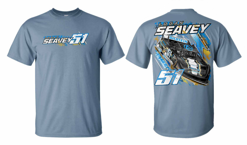 51 Dirt Late Model T Shirt - Stone Blue