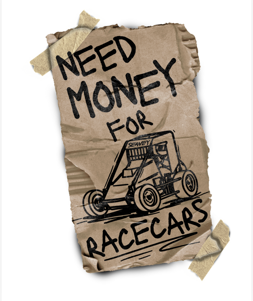Need Money Decal – Logan Seavey Racing