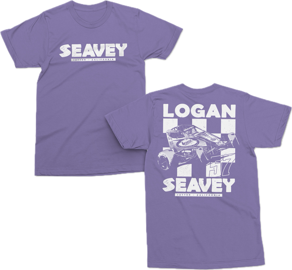 57 Sprint Car White Out T Shirt - Violet
