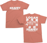 57 Sprint Car White Out T Shirt - Terracotta