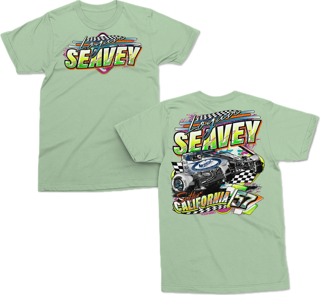 Neon 57 Sprint Car T Shirt - Mint Green