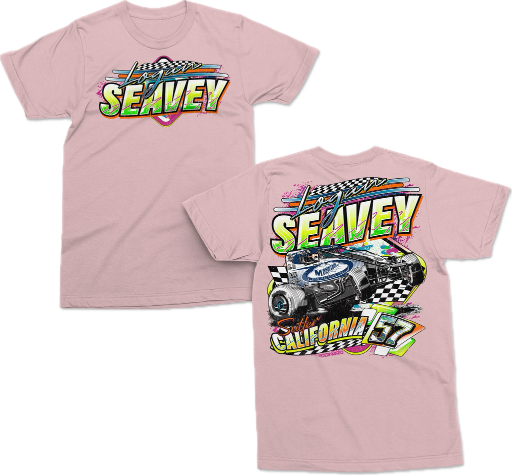 Neon 57 Sprint Car Kids T Shirt - Pink