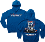 57 Sprint Car Kids Hoodie - Royal