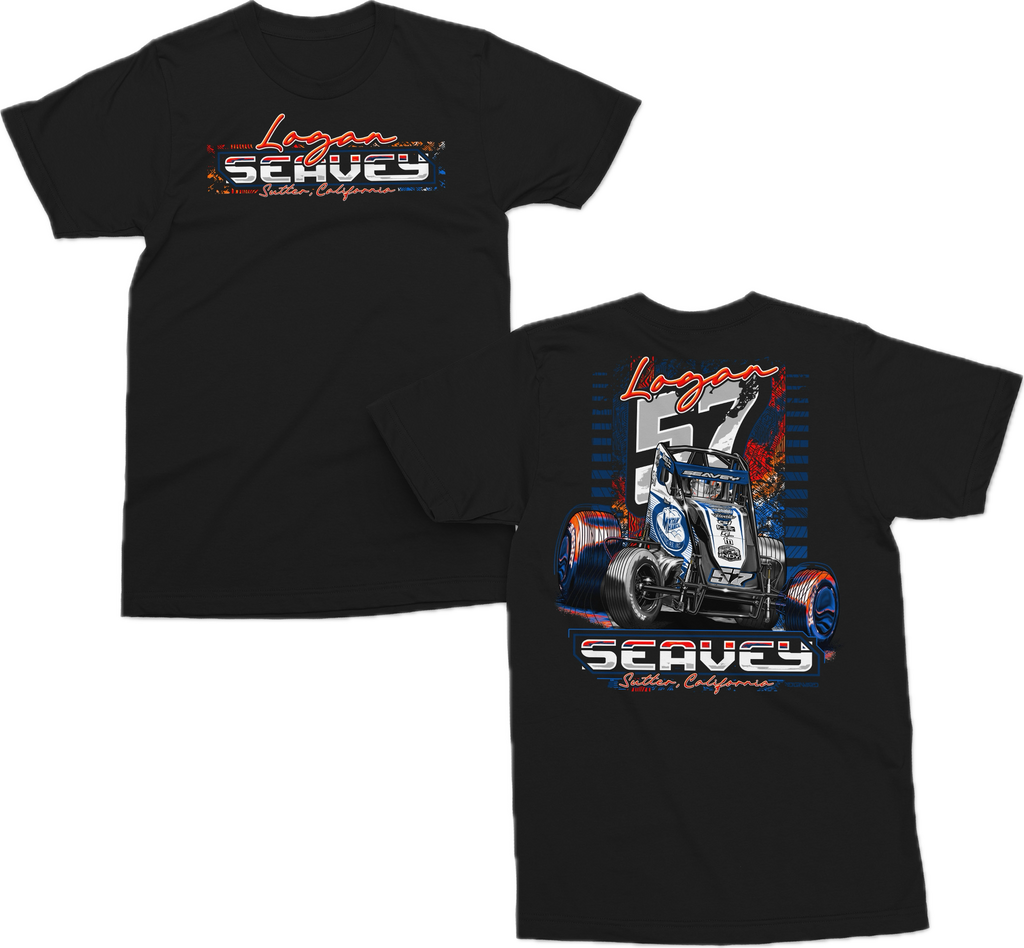 57 Sprint Car T Shirt - Black