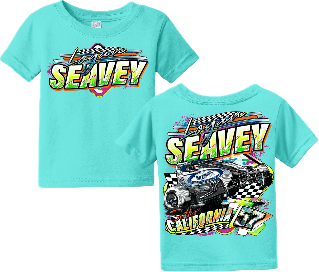 Neon 57 Sprint Car Baby/Toddler T Shirt - Caribbean