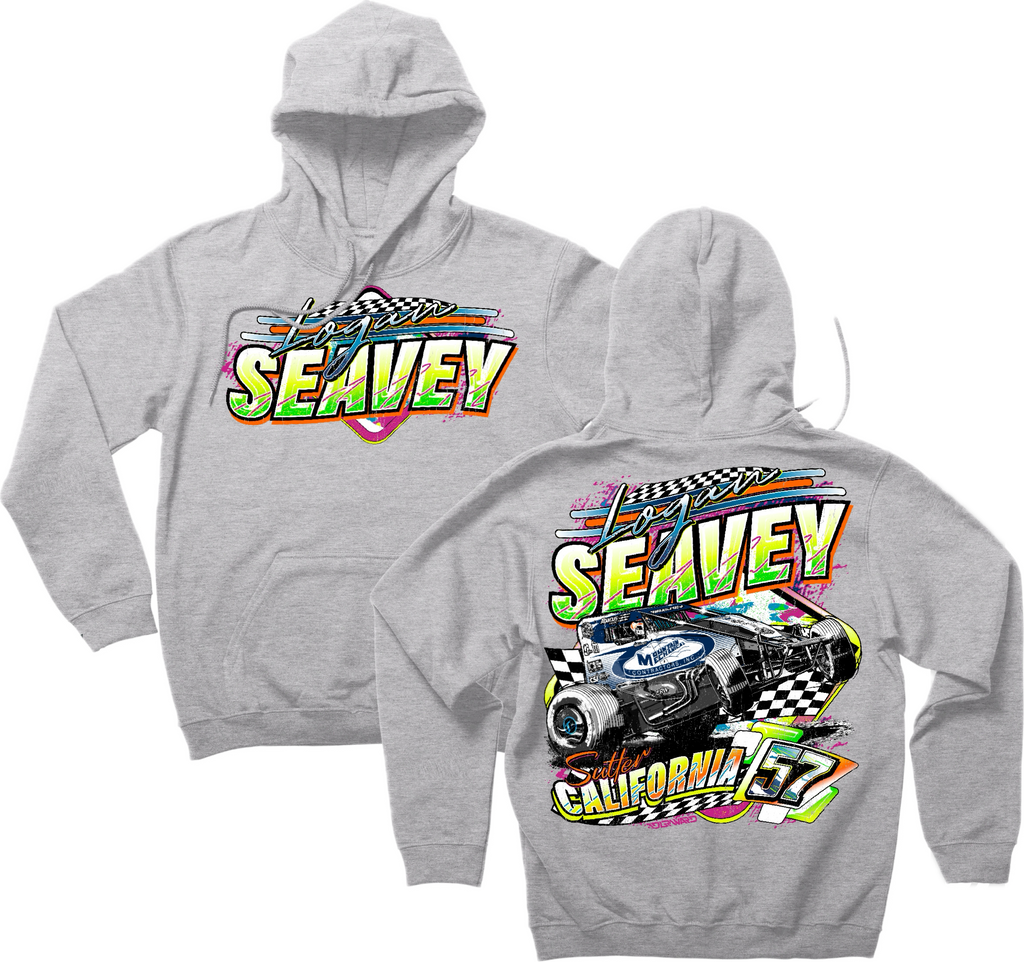 Neon 57 Sprint Car Hoodie - Ash