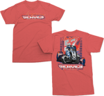 57 Sprint Car T Shirt - Coral Silk
