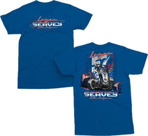 57 Sprint Car Kids T Shirt - Royal