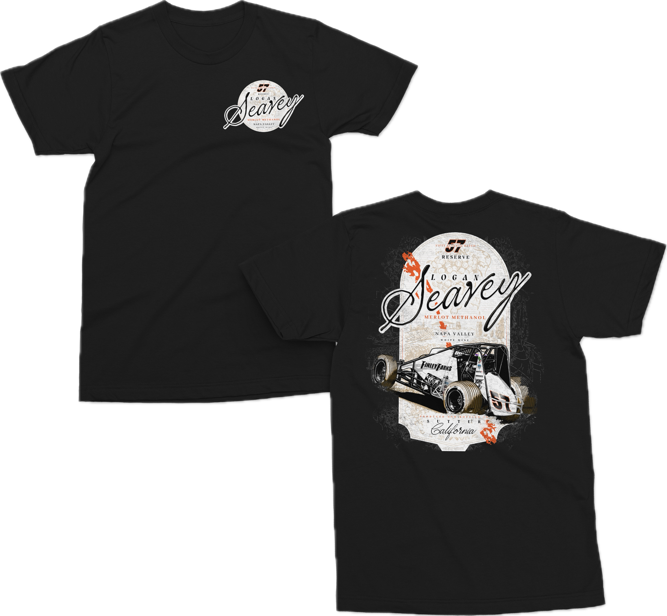 Wine Country 57 T Shirt Kids - Black
