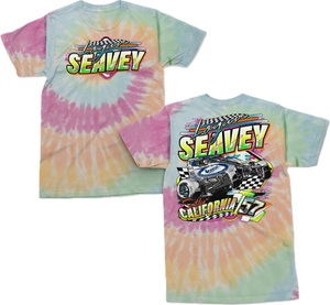 Neon 57 Sprint Car Kids T Shirt - Rainbow Dye